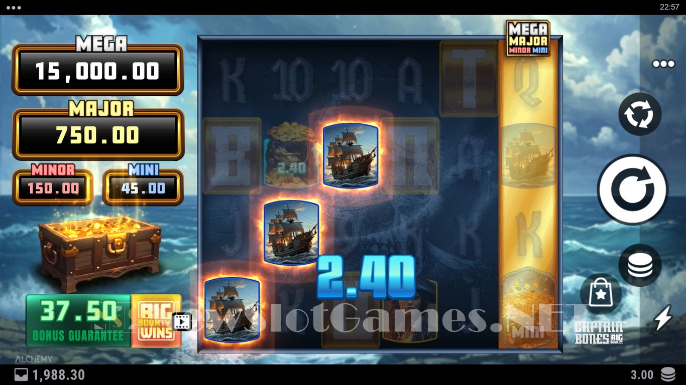 Captain Bones Big Bounty Slot Slot Image in Demo - pic. 6