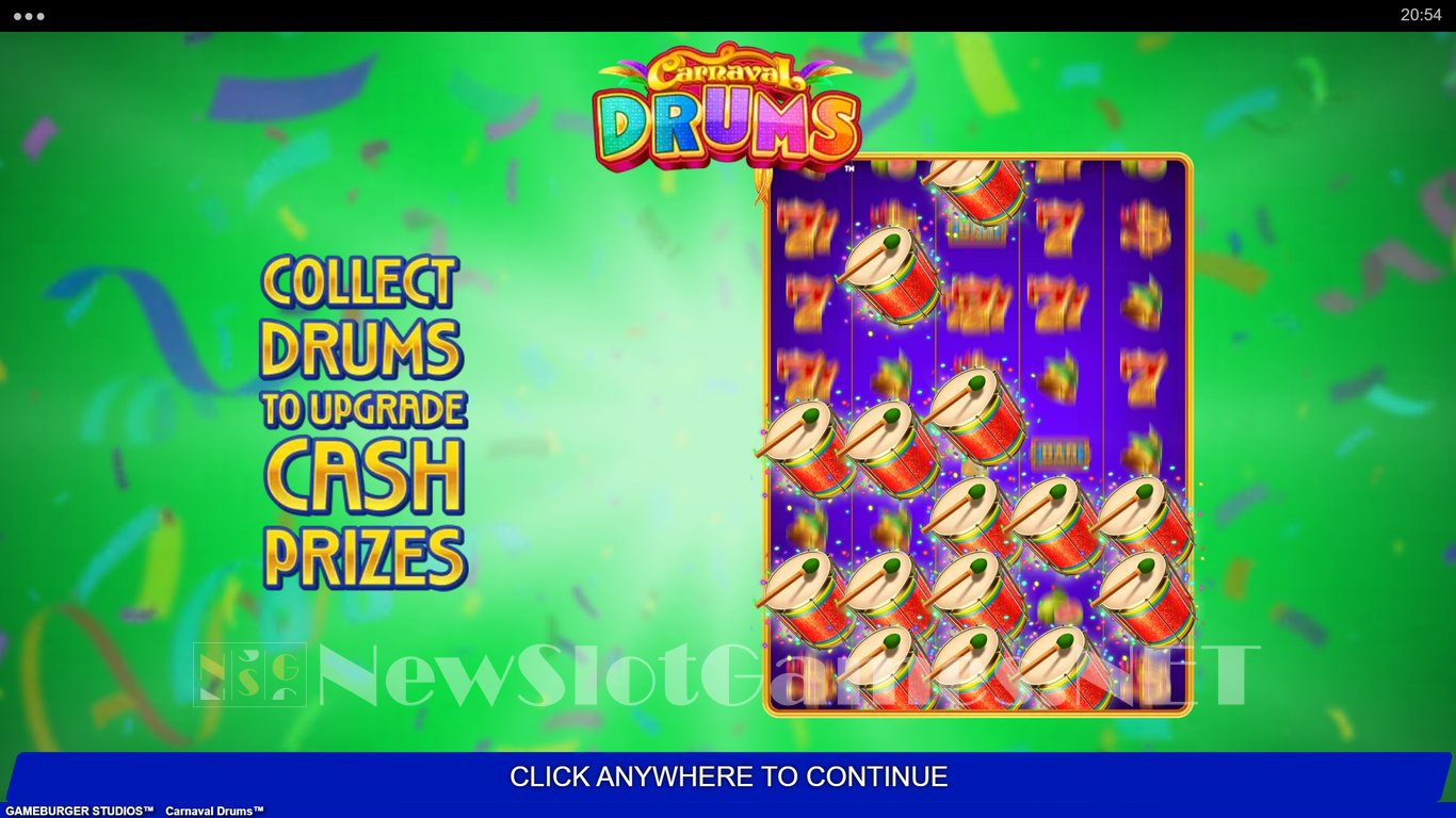 Carnaval Drums Slot Demo Image
