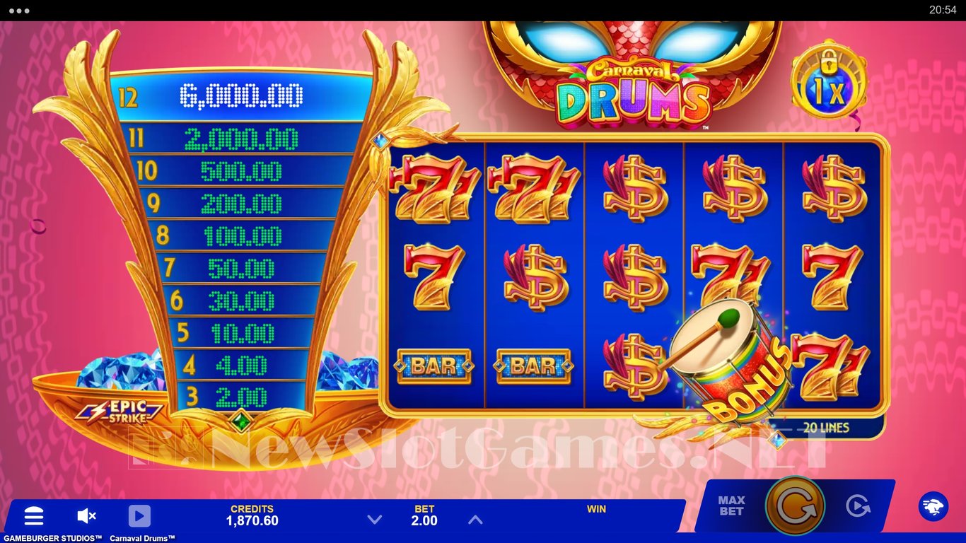 Carnaval Drums Slot Slot Image in Demo - pic. 3