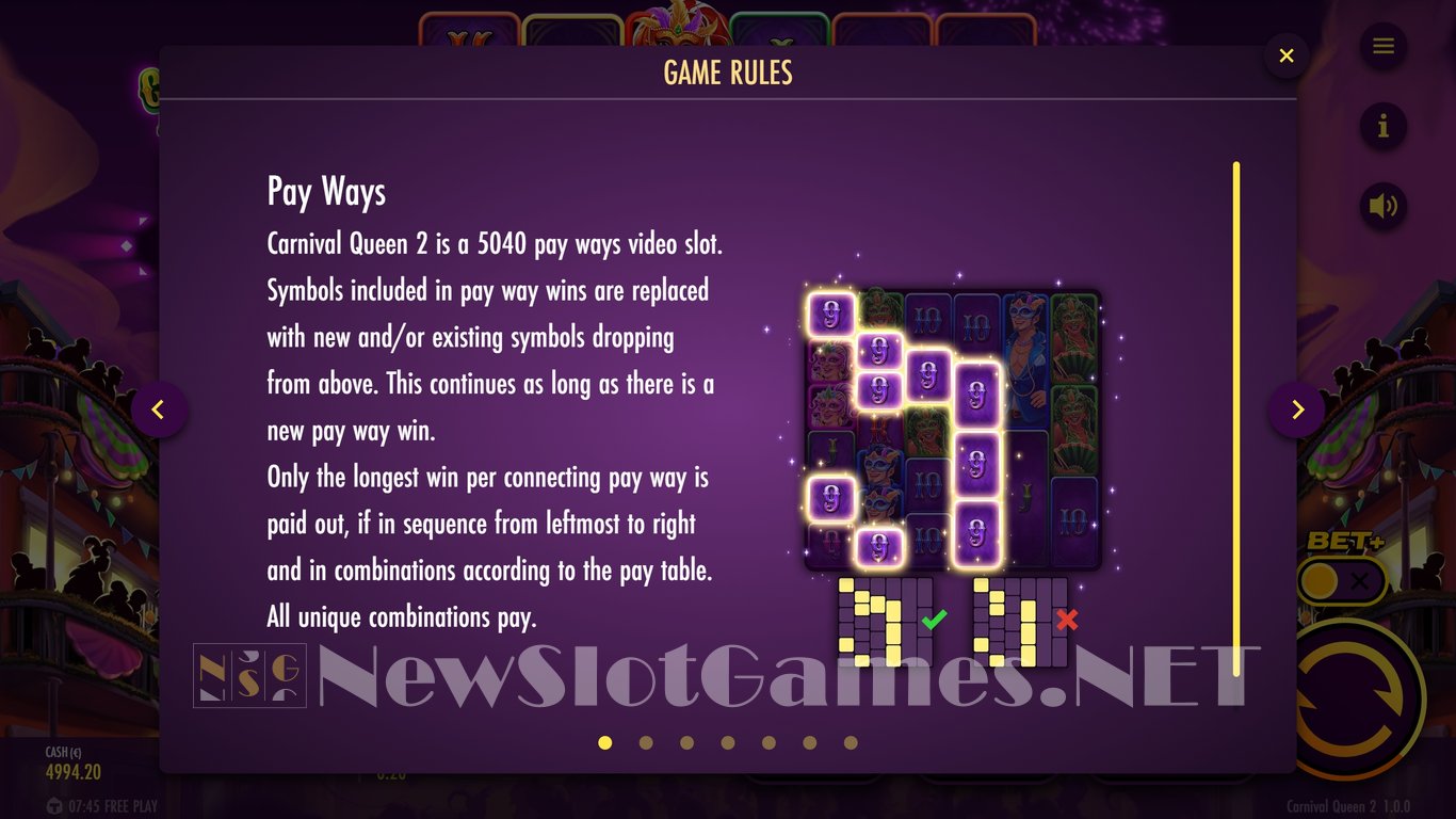 Carnival Queen 2 Slot Slot Image in Demo - pic. 5