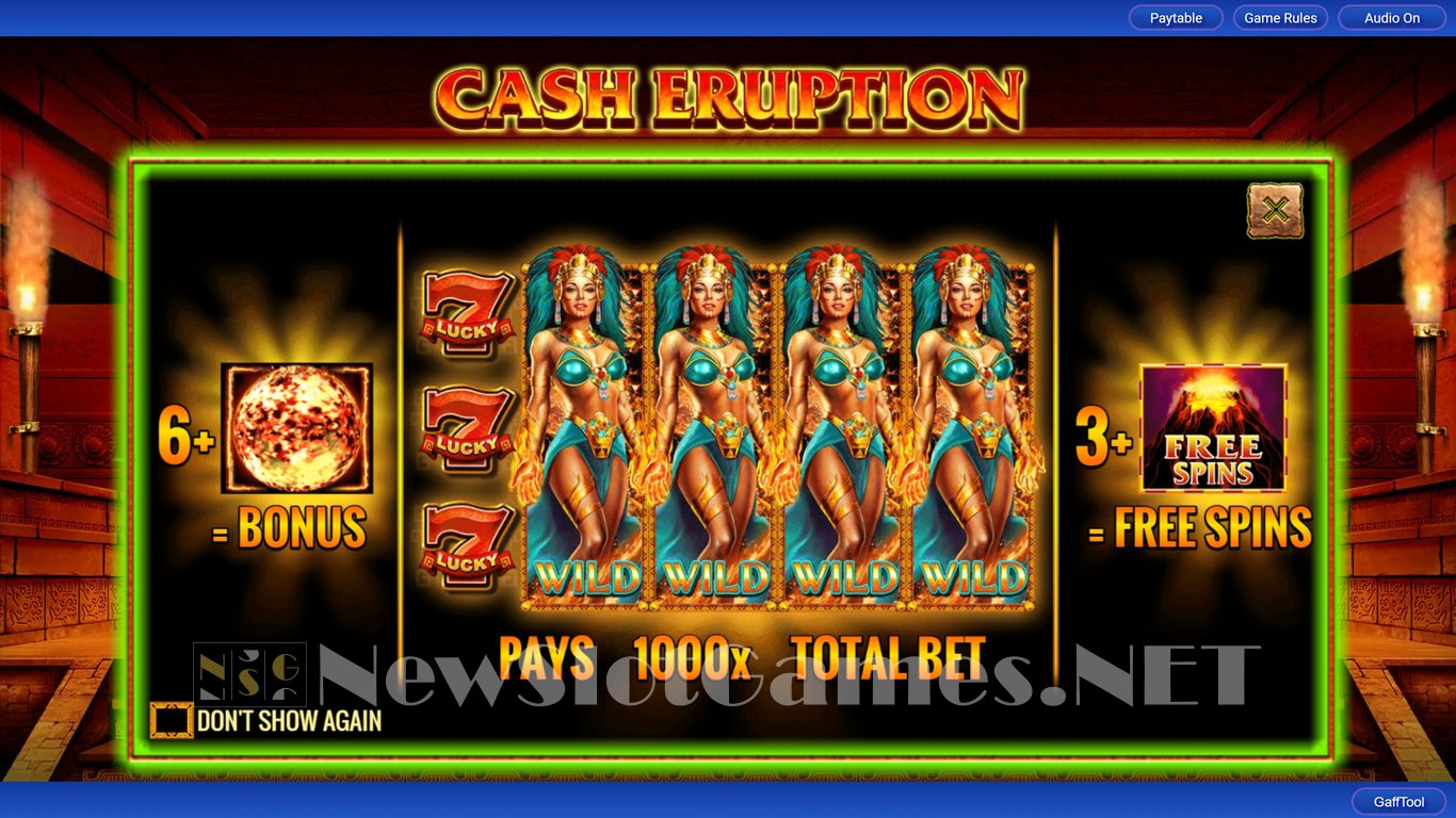 Cash Eruption Coins & Clovers Slot Demo Image
