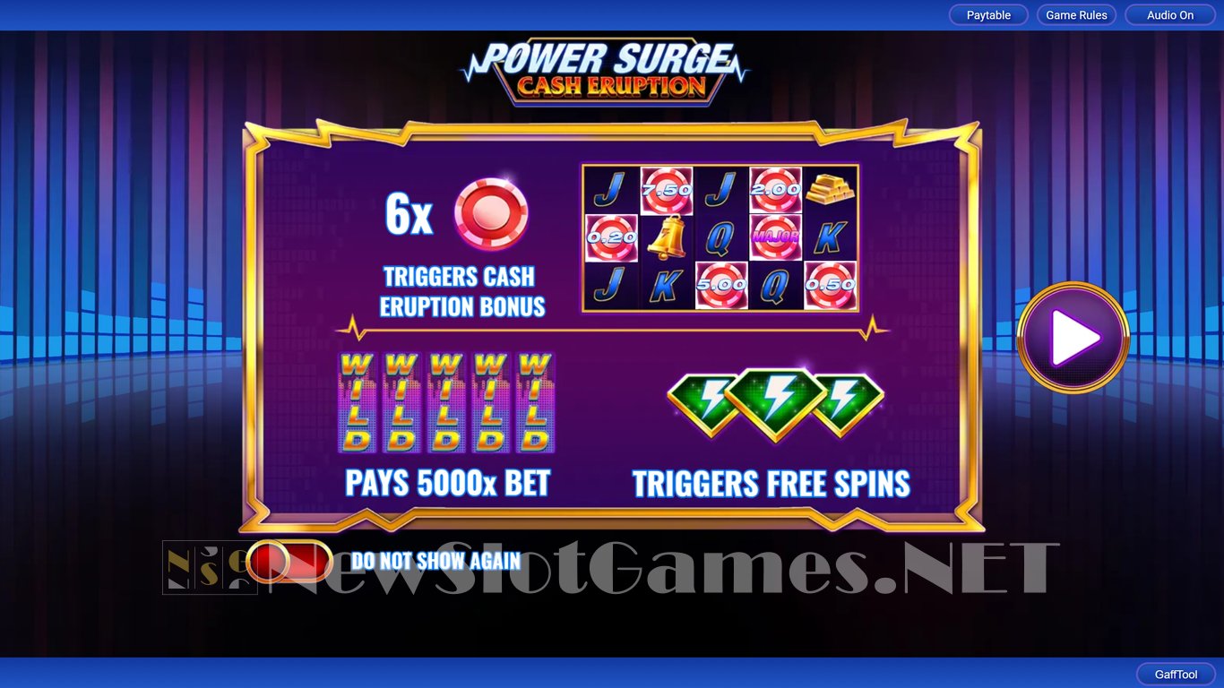 Cash Eruption Power Surge Slot Demo Image