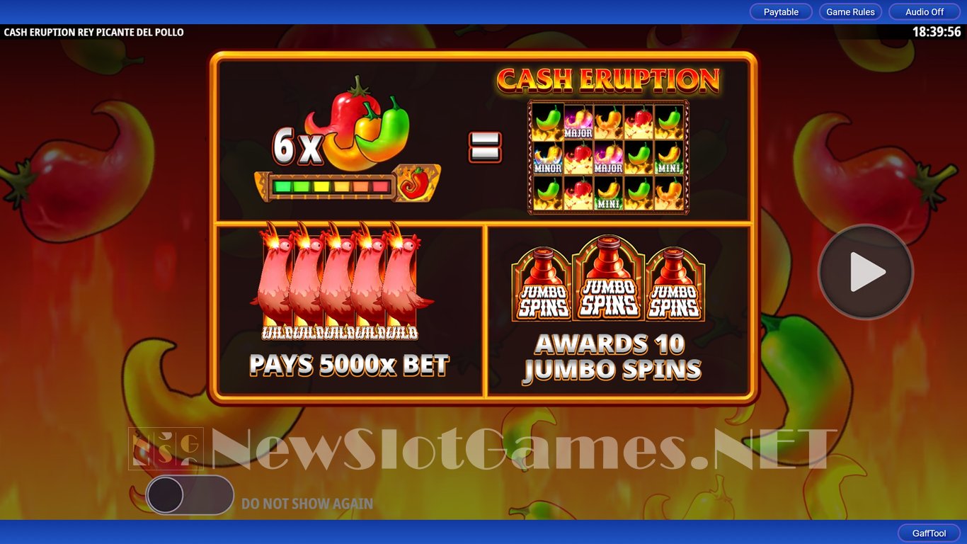 Cash Eruption Rey Picante Del Pollo Slot Demo Image
