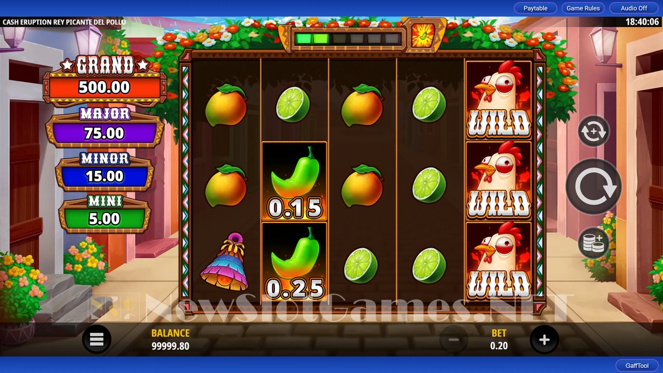Cash Eruption Rey Picante Del Pollo Slot Slot Image in Demo - pic. 2