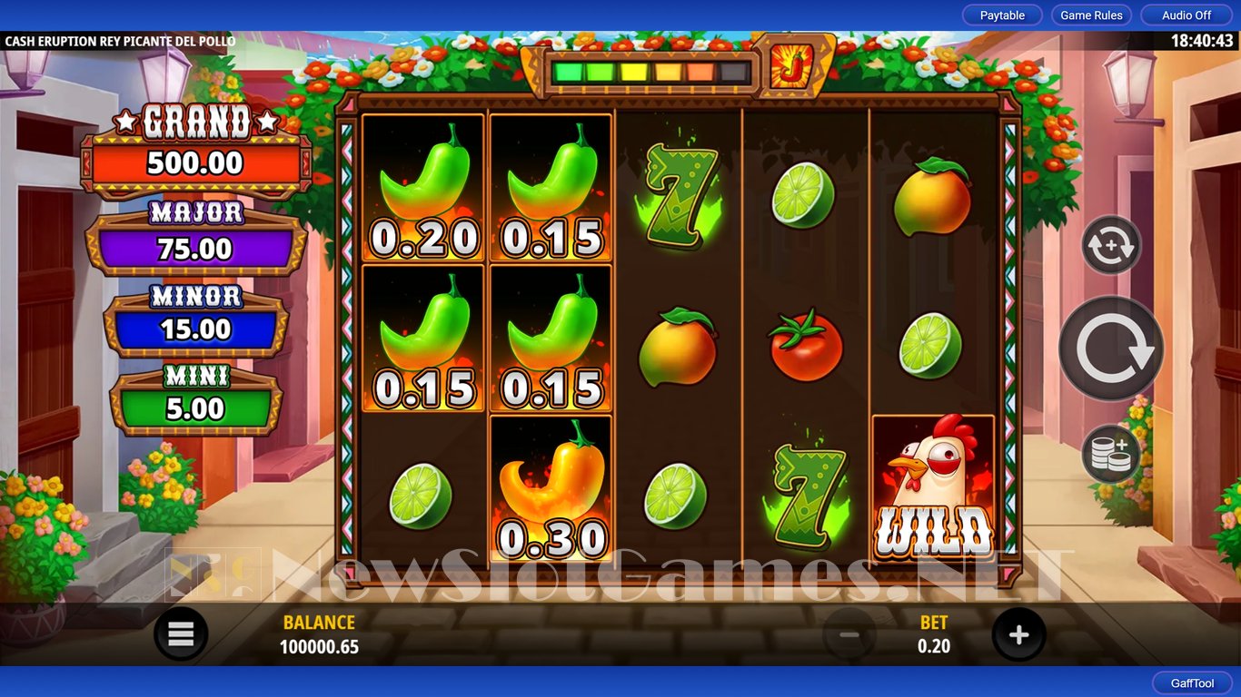Cash Eruption Rey Picante Del Pollo Slot Slot Image in Demo - pic. 5
