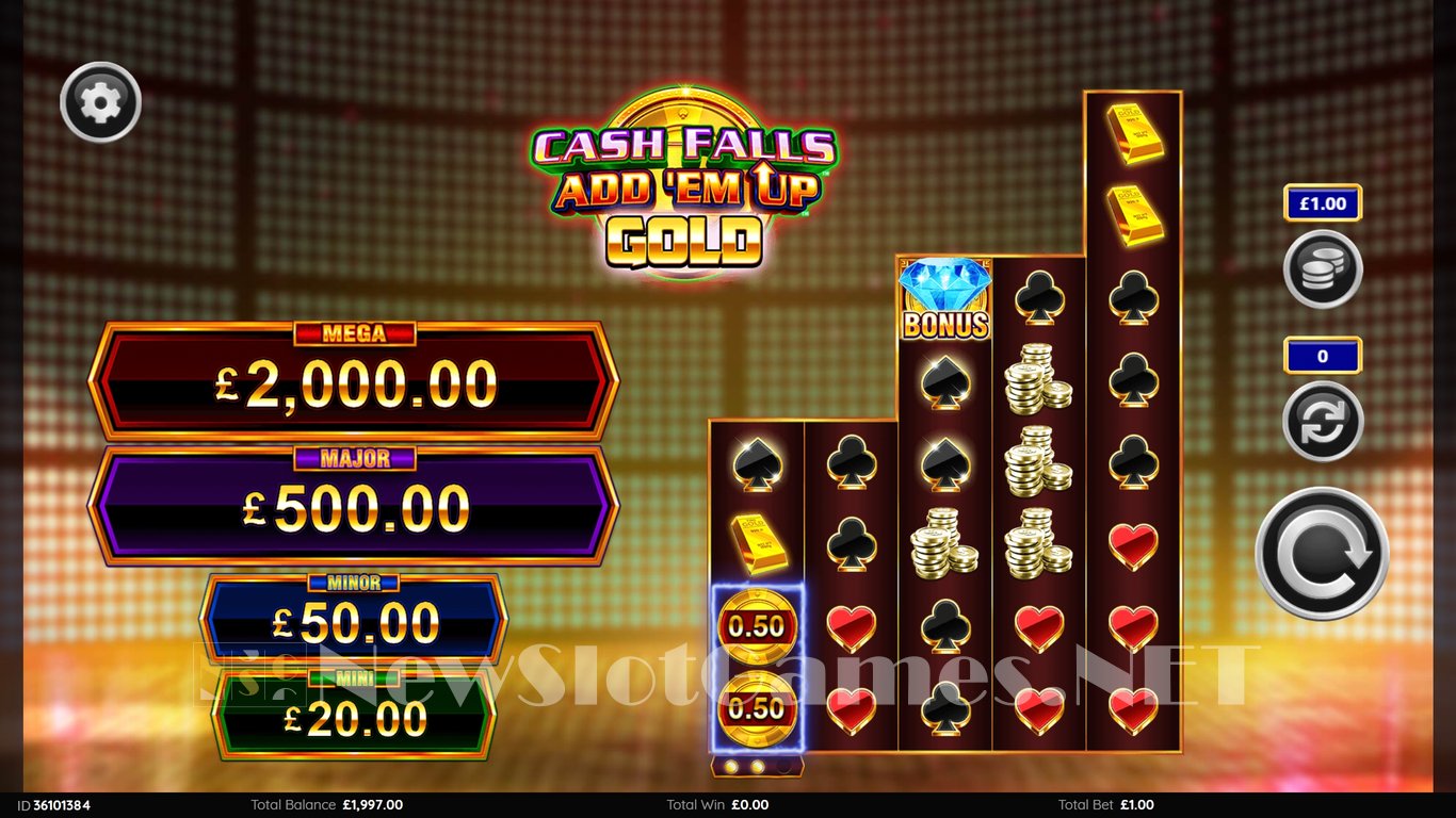 Cash Falls Add Em Up Gold Slot Slot Image in Demo - pic. 2