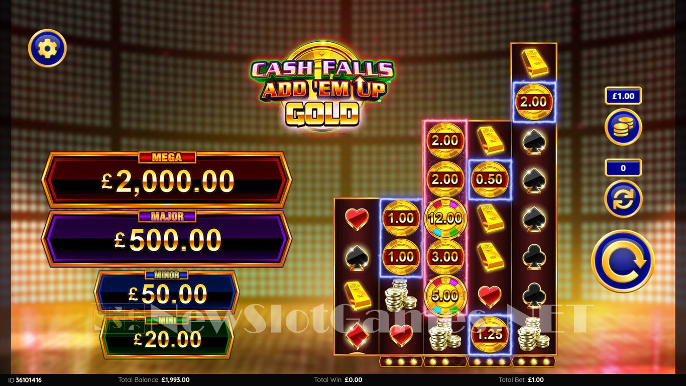 Cash Falls Add Em Up Gold Slot Slot Image in Demo - pic. 3