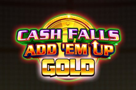 Cash Falls Add Em Up Gold Slot Logo