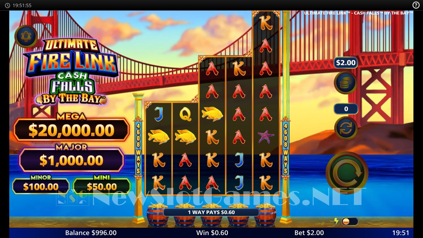 Ultimate Fire Link Cash Falls By the Bay Slot Slot Image in Demo - pic. 2