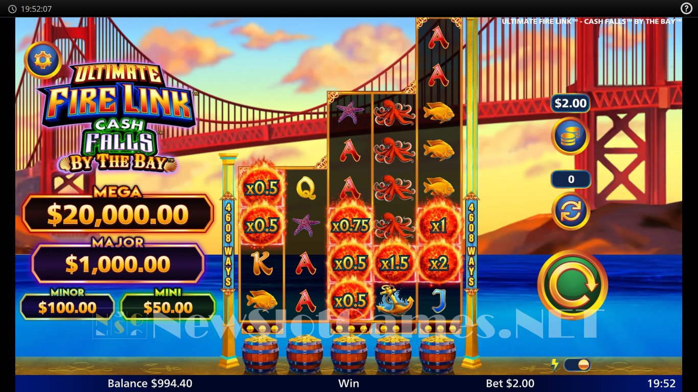 Ultimate Fire Link Cash Falls By the Bay Slot Slot Image in Demo - pic. 4