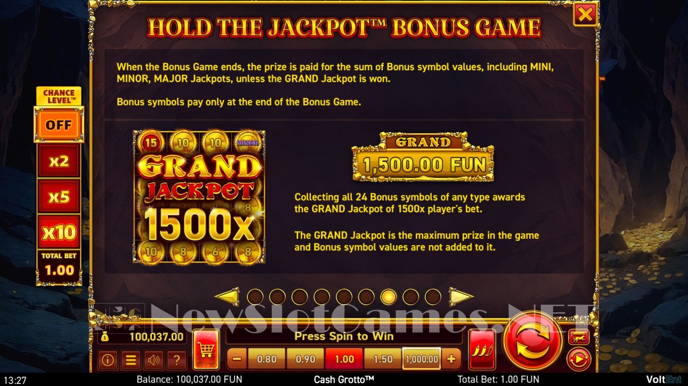 Cash Grotto Slot Slot Image in Demo - pic. 8