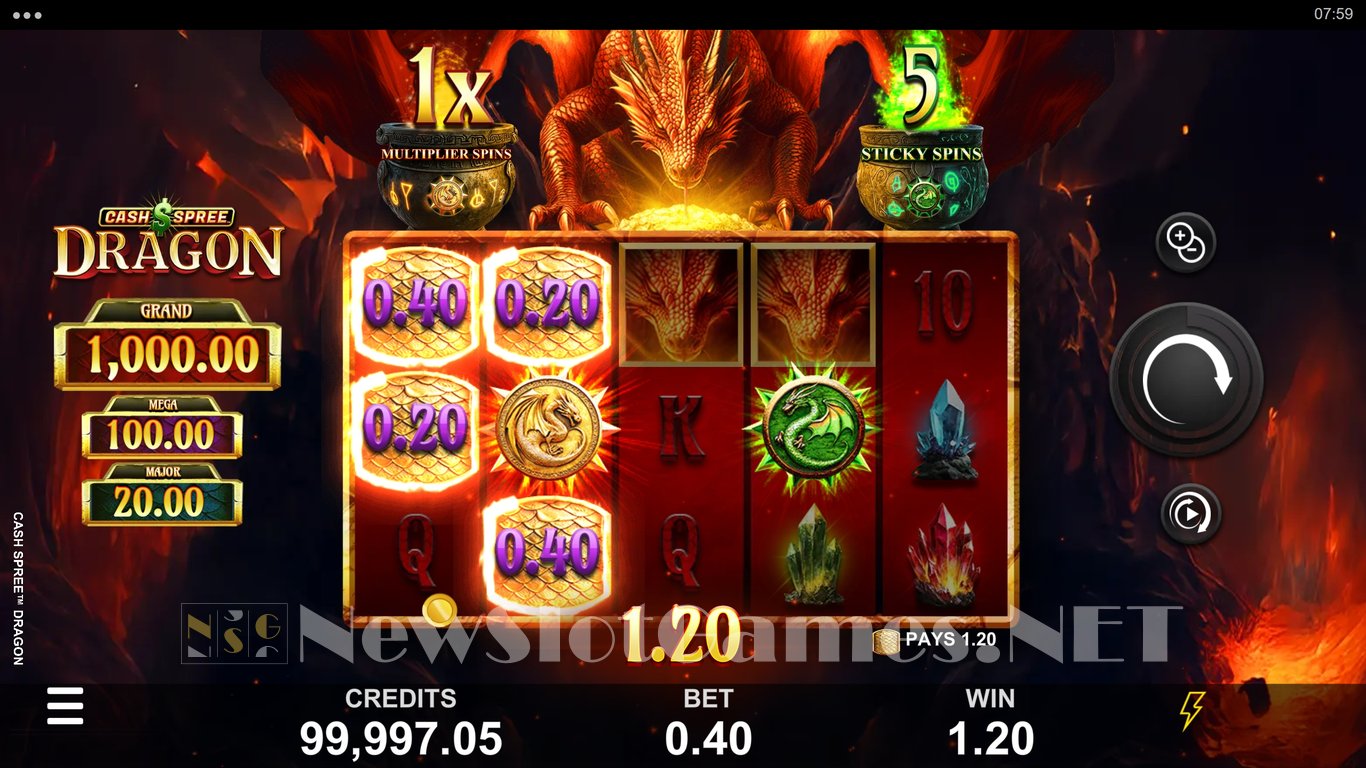 Cash Spree Dragon Slot Slot Image in Demo - pic. 4