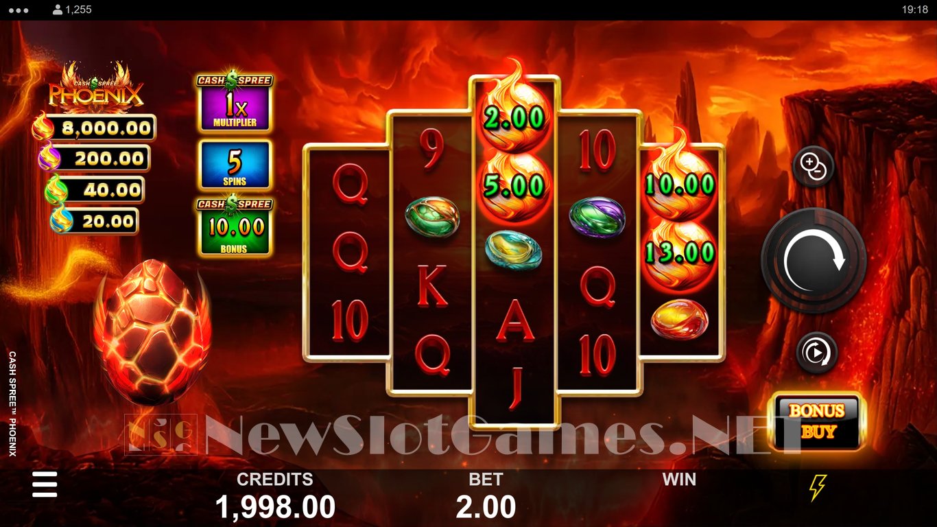 Cash Spree Phoenix Slot Demo Image