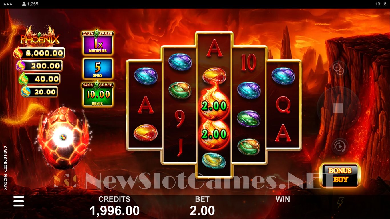 Cash Spree Phoenix Slot Slot Image in Demo - pic. 2