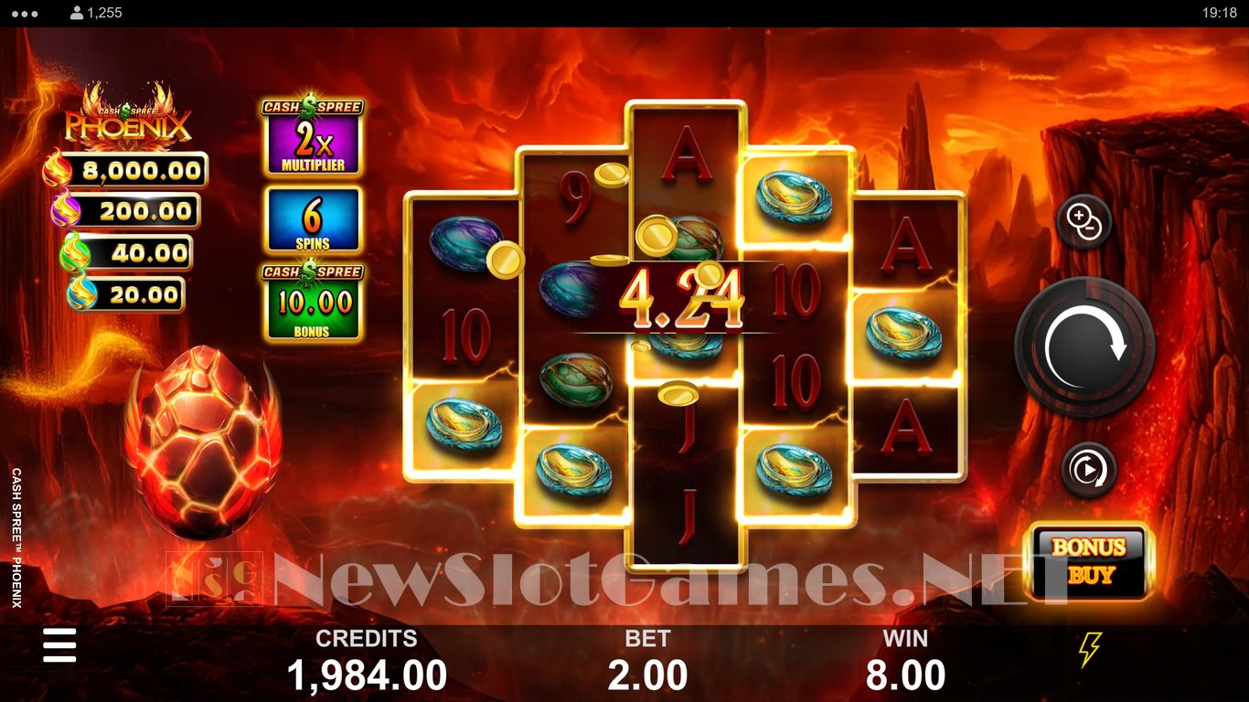 Cash Spree Phoenix Slot Slot Image in Demo - pic. 6