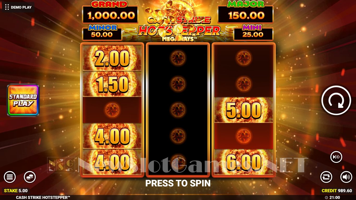 Cash Strike Hotstepper Megaways Slot Slot Image in Demo - pic. 10