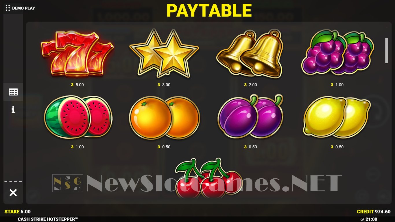 Cash Strike Hotstepper Megaways Slot Slot Image in Demo - pic. 12