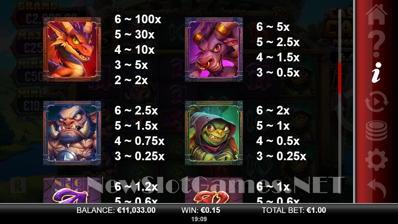 Castle Cash Megaways Slot Slot Image in Demo - pic. 12