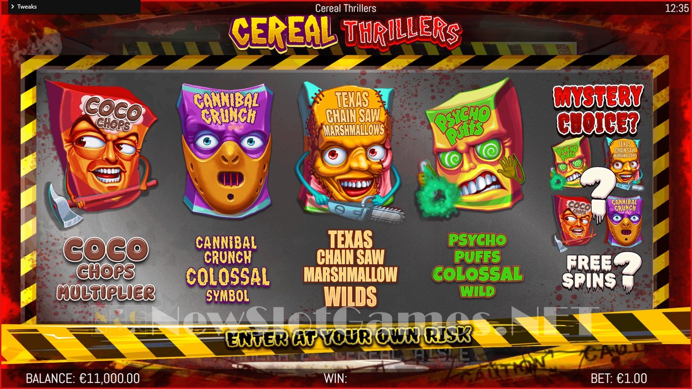 Cereal Thrillers Slot Demo Image
