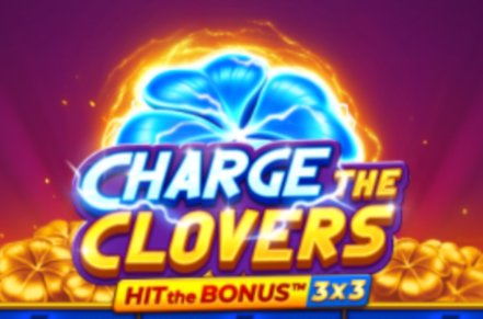 Charge the Clovers Slot Logo