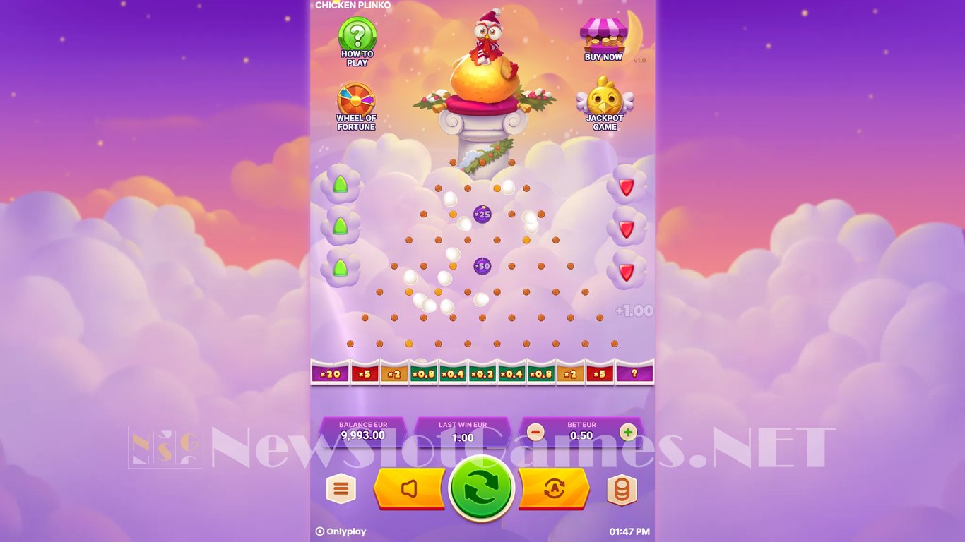 Chicken Plinko Game Demo Image