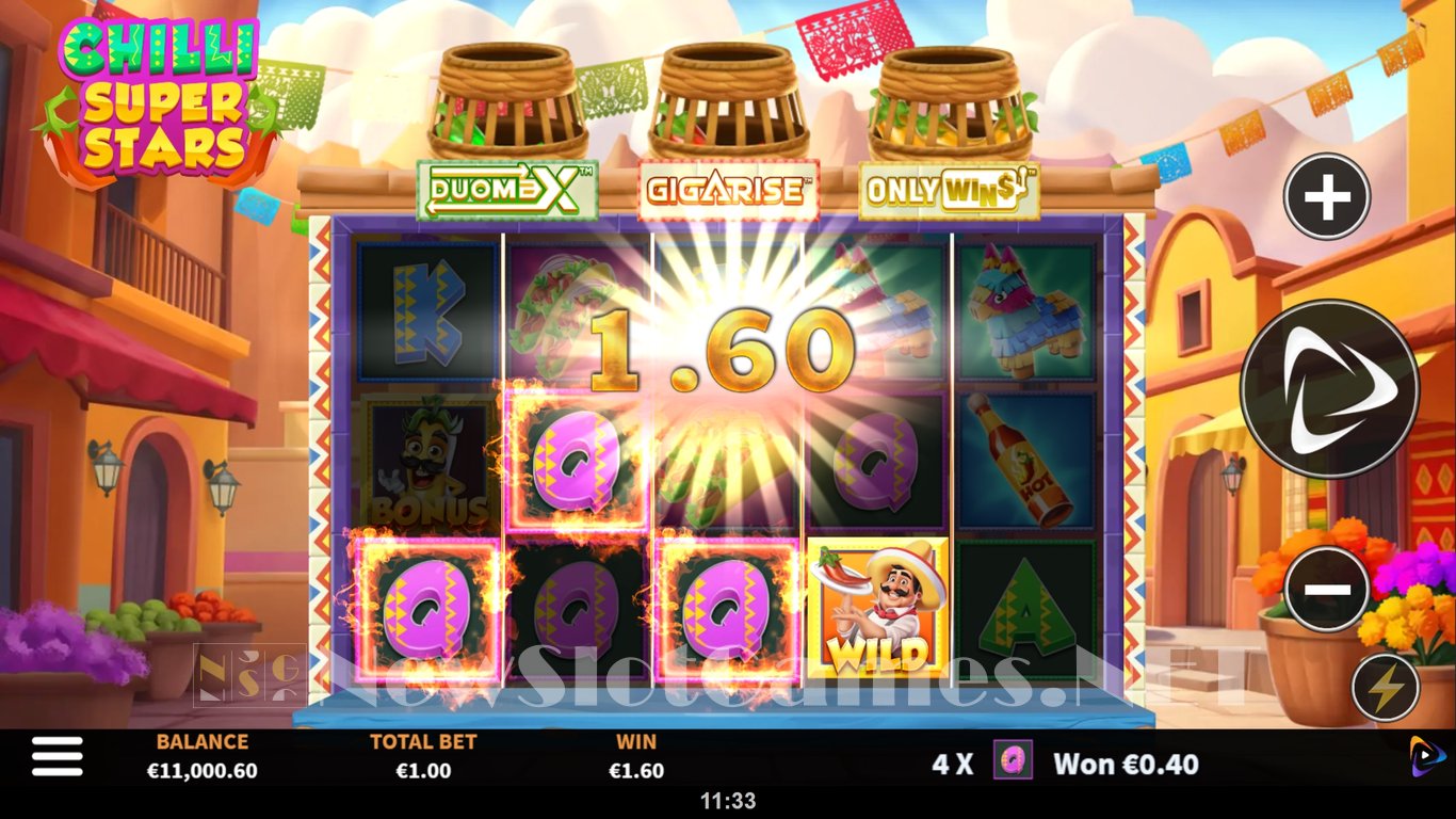 Chilli Super Stars Slot Demo Image