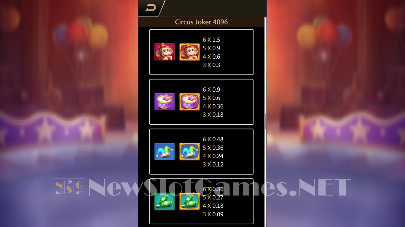 Circus Joker 4096 Slot Slot Image in Demo - pic. 6