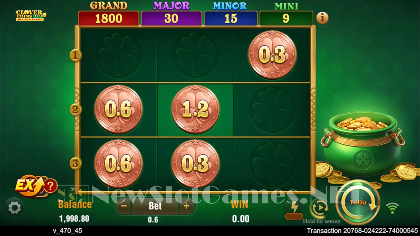 Clover Coins 3x3 Slot Slot Image in Demo - pic. 2