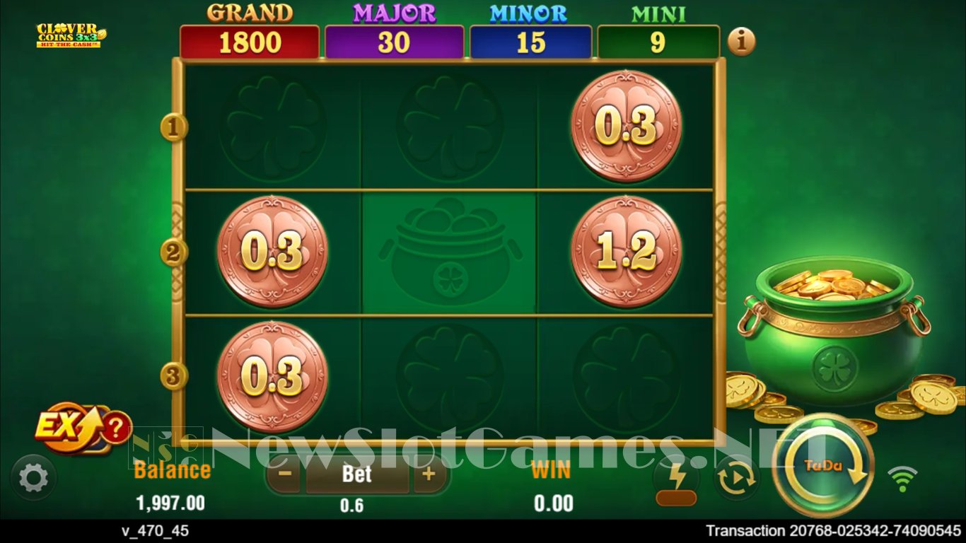 Clover Coins 3x3 Slot Slot Image in Demo - pic. 3