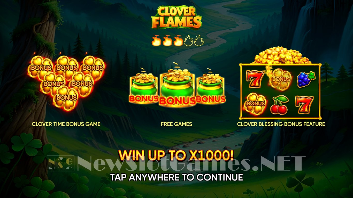 Clover Flames Slot Demo Image
