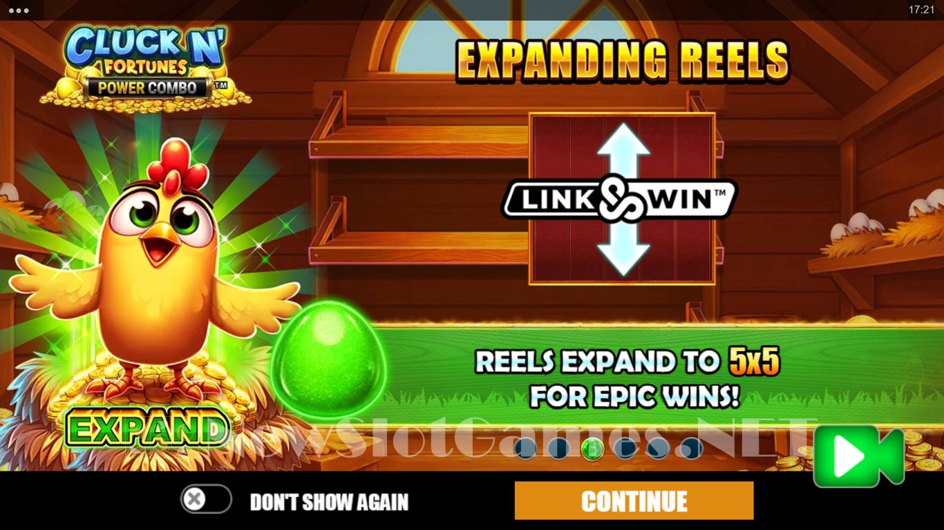 Cluck N Fortunes Power Combo Slot Demo Image