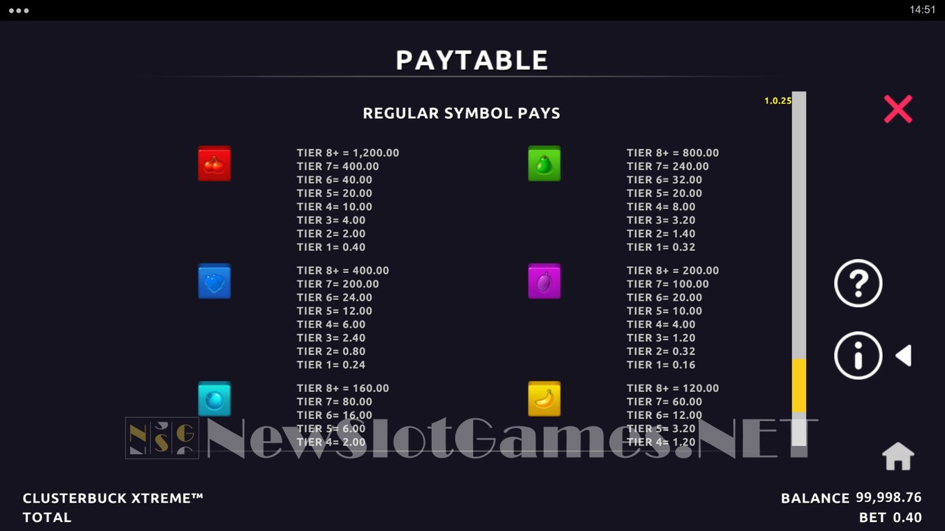 ClusterBuck Xtreme Slot Slot Image in Demo - pic. 6