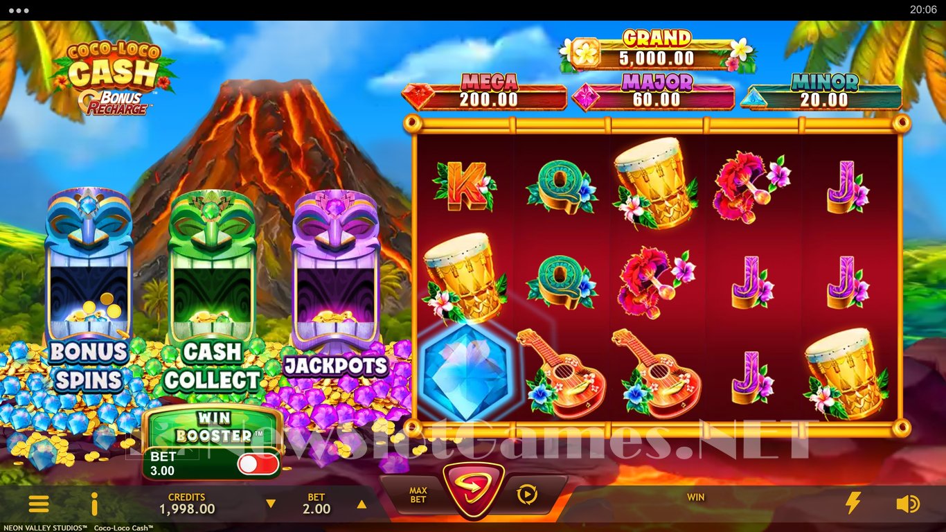 Coco-Loco Cash Slot Demo Image
