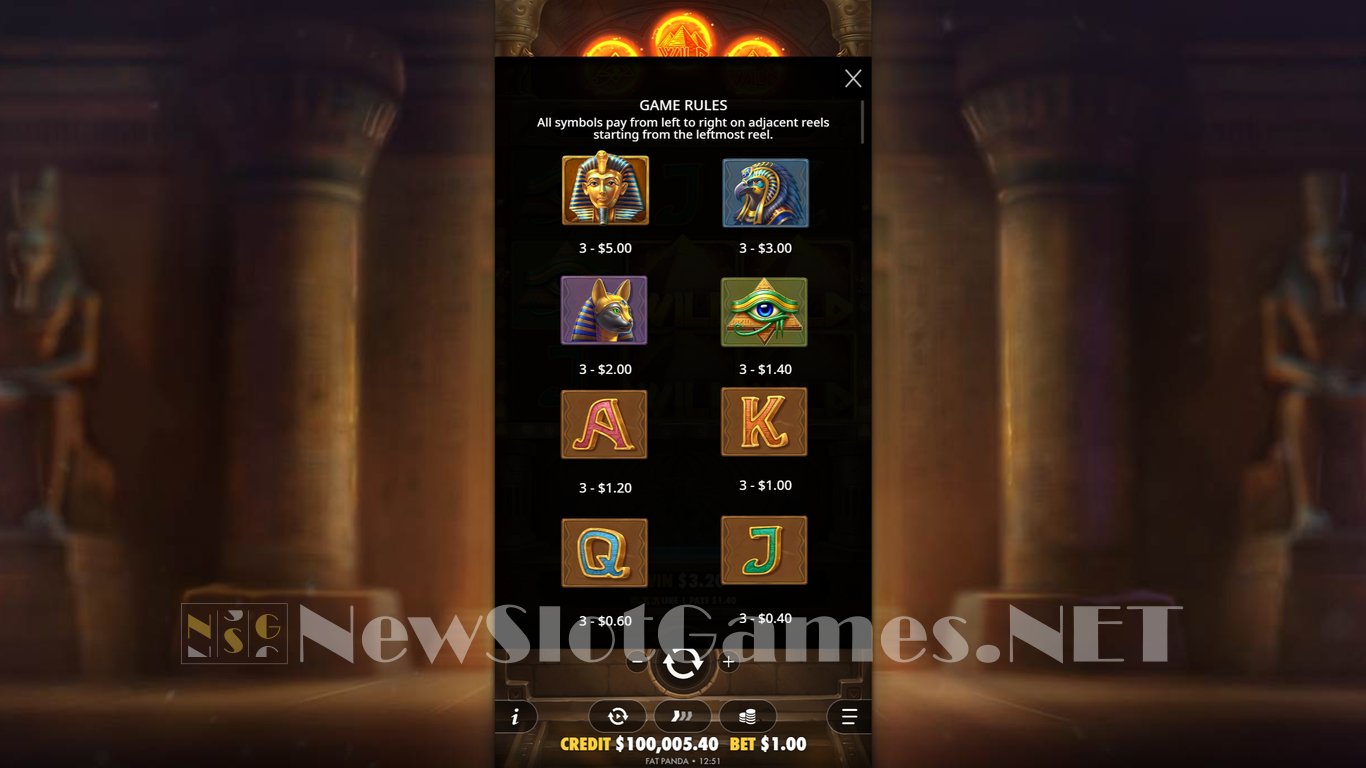 Code of Cairo Slot Slot Image in Demo - pic. 6