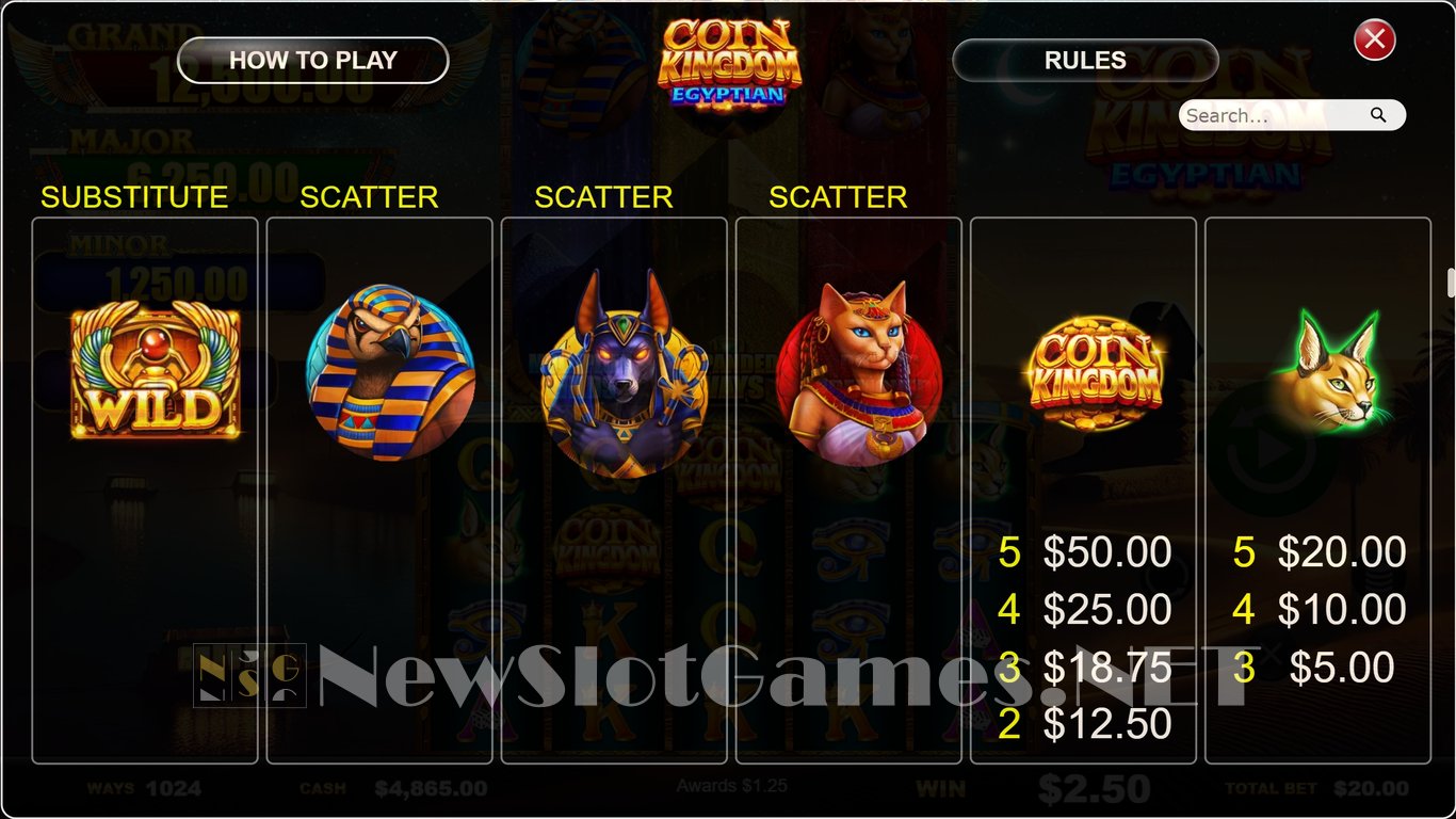 Coin Kingdom Egyptian Slot Slot Image in Demo - pic. 5