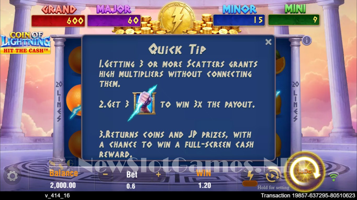 Coin of Lightning Slot Slot Image in Demo - pic. 5