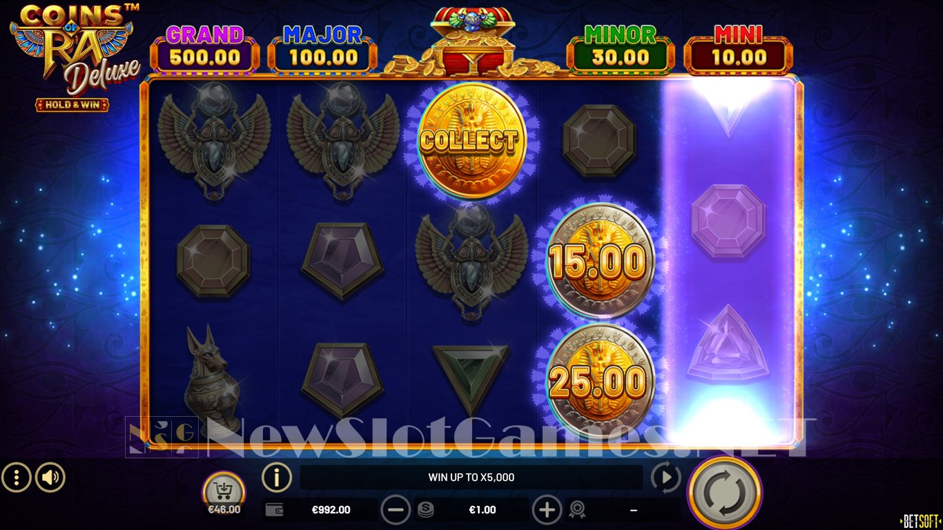 Coins of Ra Deluxe Hold & Win Slot Slot Image in Demo - pic. 5