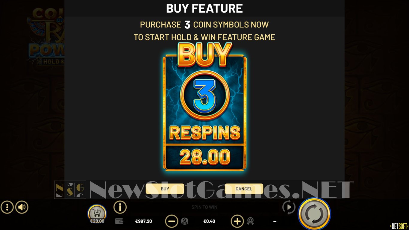 Coins of Ra Power – Hold & Win Slot Slot Image in Demo - pic. 9