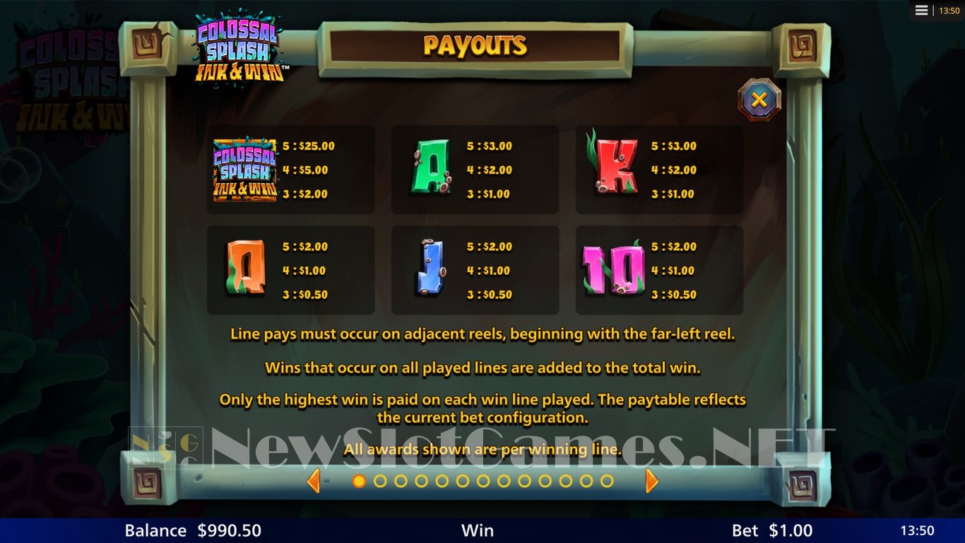 Colossal Splash Deep Dive Slot Slot Image in Demo - pic. 12