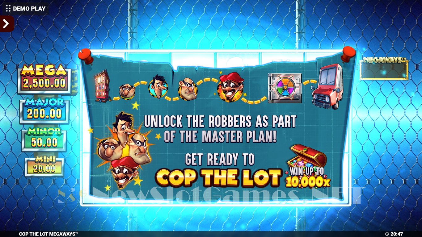 Cop The Lot Megaways Slot Demo Image