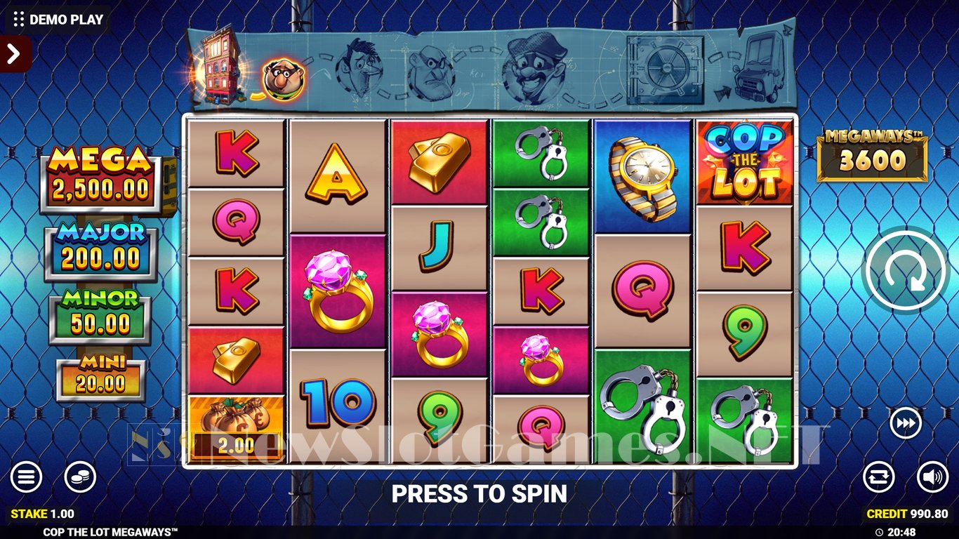 Cop The Lot Megaways Slot Slot Image in Demo - pic. 6