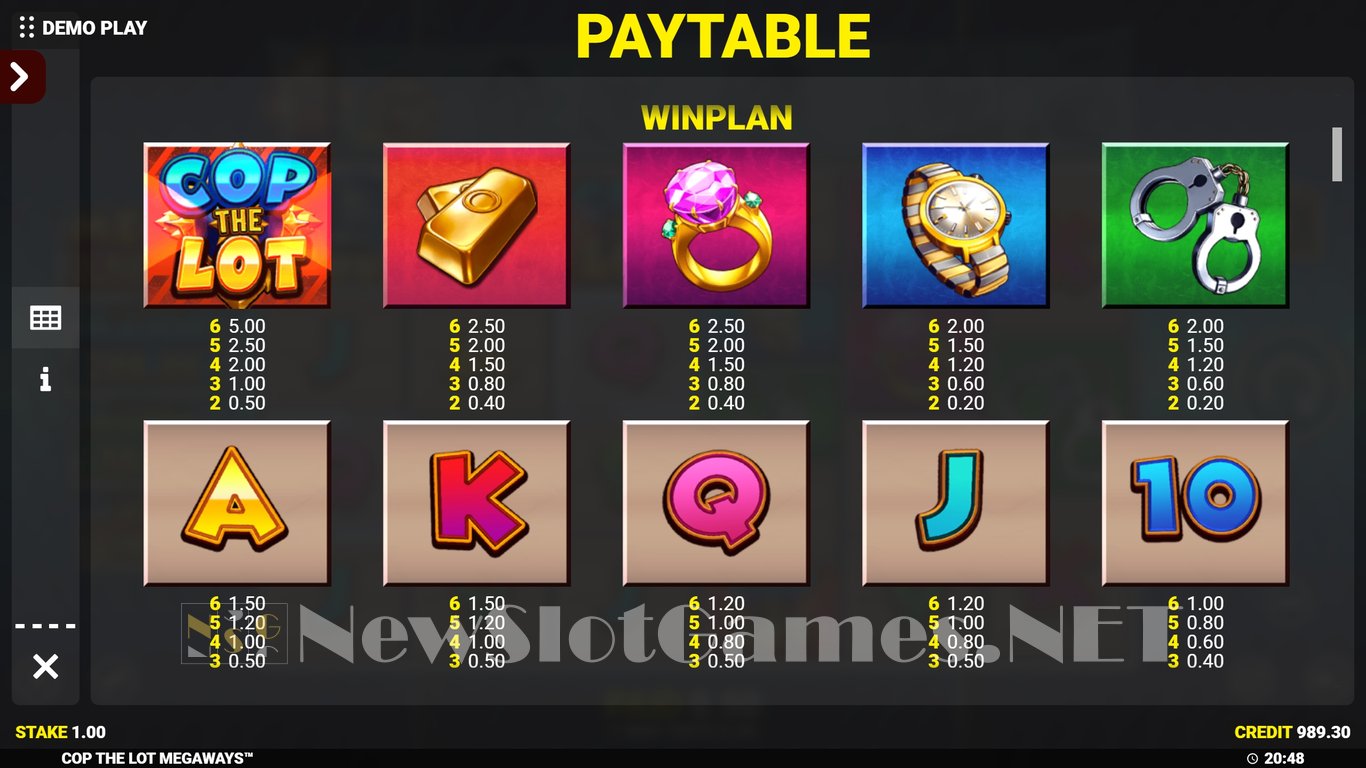 Cop The Lot Megaways Slot Slot Image in Demo - pic. 8