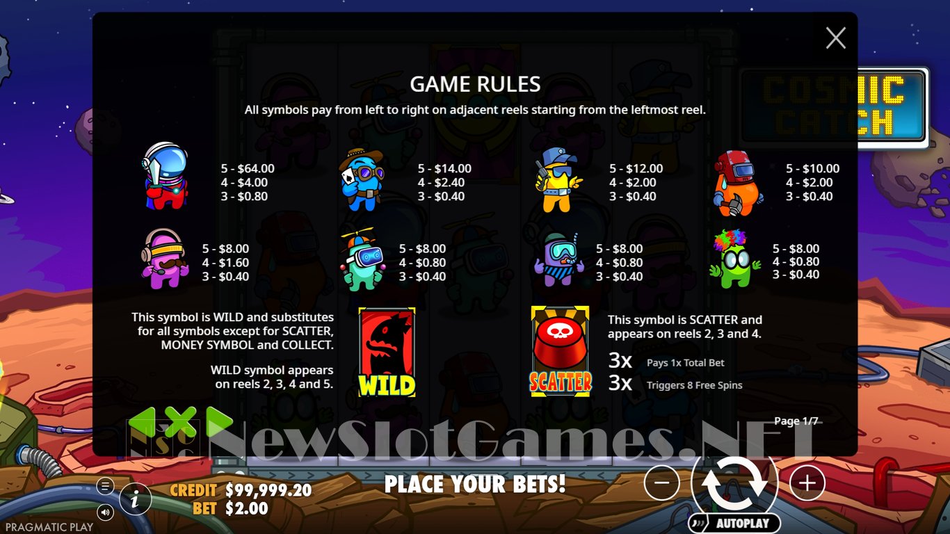 Cosmic Catch Slot Slot Image in Demo - pic. 4