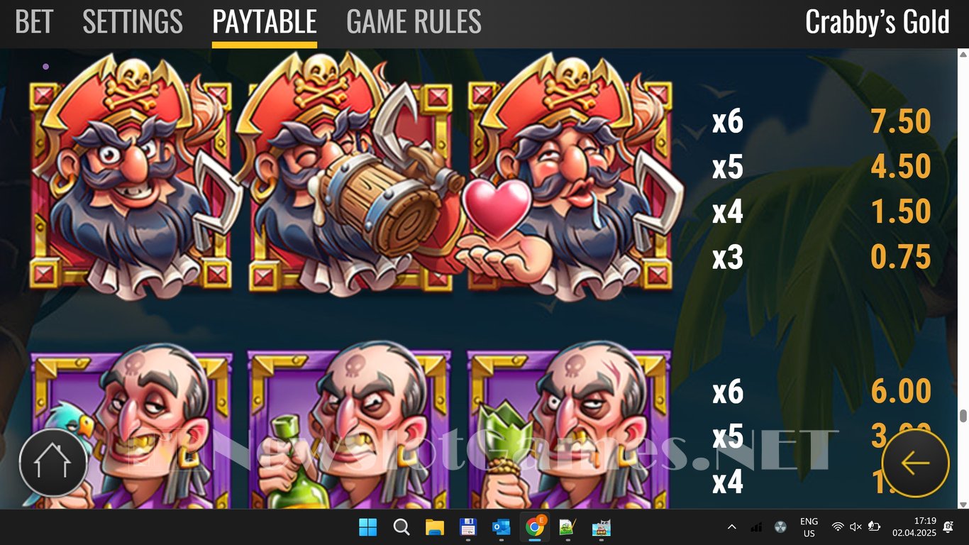 Crabbys Gold Slot Slot Image in Demo - pic. 10