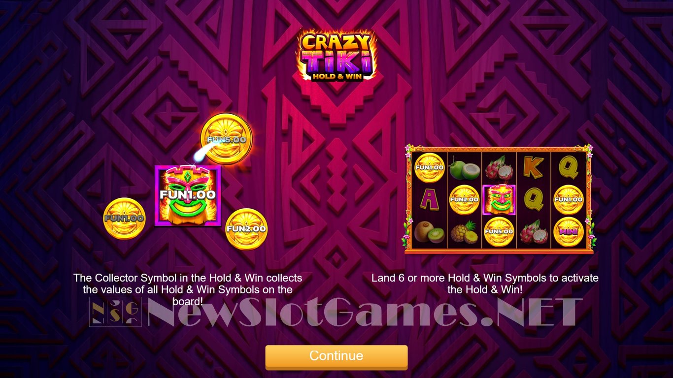 Crazy Tiki Hold & Win Slot Demo Image