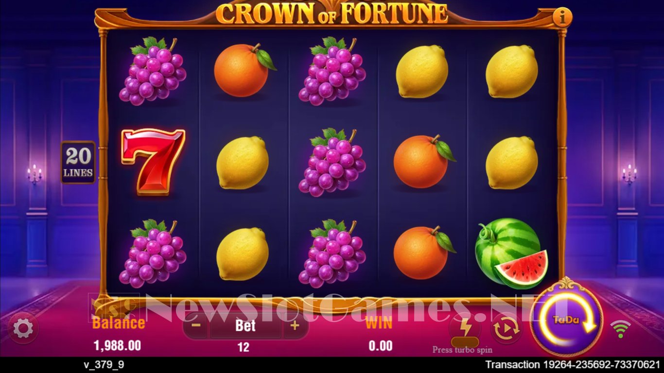 Crown of Fortune Slot Demo Image
