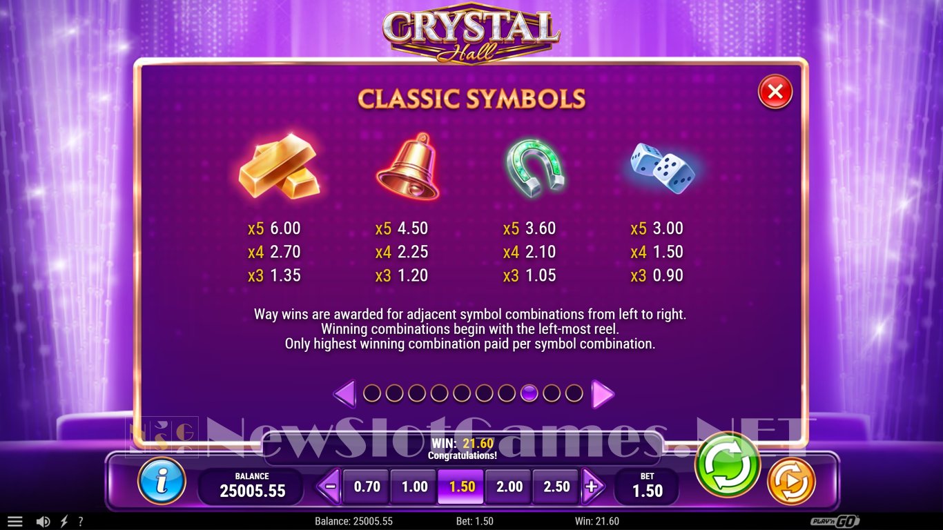 Crystal Hall Slot Slot Image in Demo - pic. 12