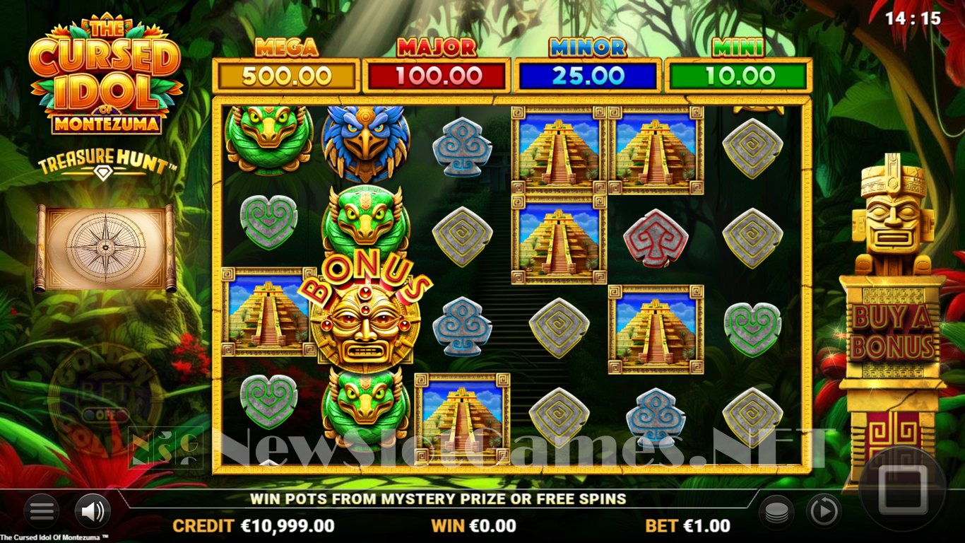 The Cursed Idol of Montezuma Treasure Hunt Slot Demo Image