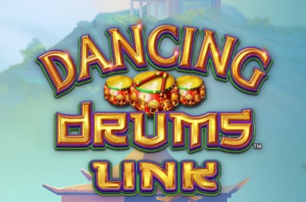 Dancing Drums Link Slot Logo
