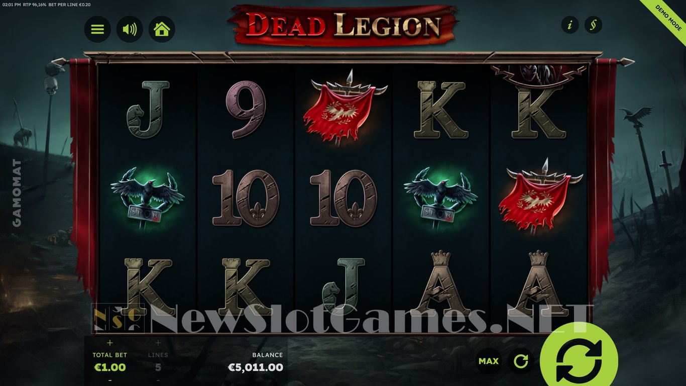 Dead Legion Slot Demo Image